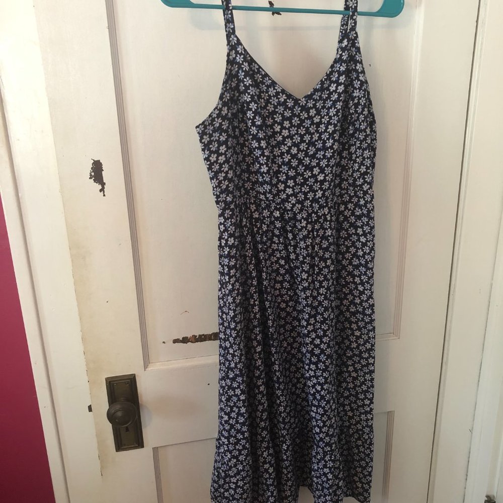 Blue and White Floral Dress | Old Navy